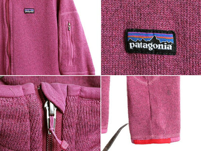 13年製 ■ パタゴニア ベターセーター ジャケット レディース M 古着 Patagonia フリース アウトドア ジャンパー フルジップ ニット 杢 紫