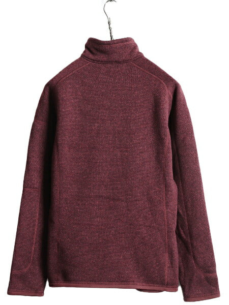 18年製■ パタゴニア ベターセーター 1/4 ジップネック レディース L Patagonia アウトドア フリース ジャケット ニット プルオーバー 杢紫