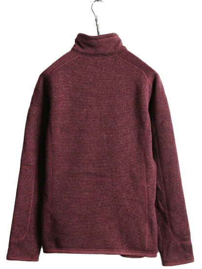 18年製■ パタゴニア ベターセーター 1/4 ジップネック レディース L Patagonia アウトドア フリース ジャケット ニット プルオーバー 杢紫