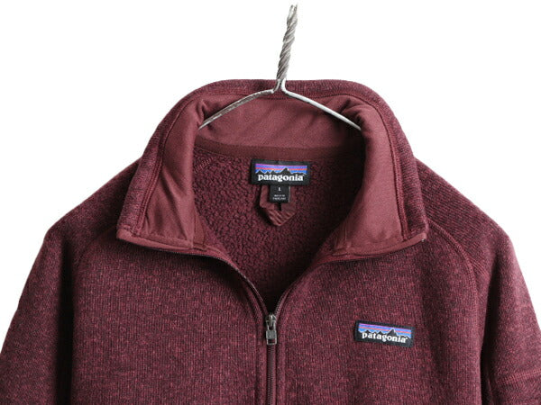 18年製■ パタゴニア ベターセーター 1/4 ジップネック レディース L Patagonia アウトドア フリース ジャケット ニット プルオーバー 杢紫