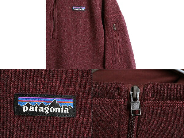 18年製■ パタゴニア ベターセーター 1/4 ジップネック レディース L Patagonia アウトドア フリース ジャケット ニット プルオーバー 杢紫