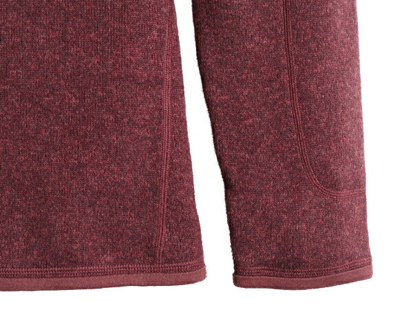 18年製■ パタゴニア ベターセーター 1/4 ジップネック レディース L Patagonia アウトドア フリース ジャケット ニット プルオーバー 杢紫