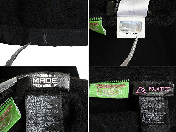■ ノースフェイス デナリ ジャケット レディース M / 古着 The North Face DENALI アウトドア フリース ジャンパー ナイロン ブルゾン 黒