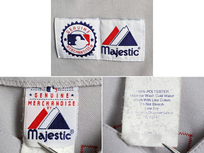 USA製 ■ MLB オフィシャル Majestic シンシナティ レッズ 半袖 ベースボール シャツ メンズ M 程/ ユニフォーム ゲームシャツ 大リーグ