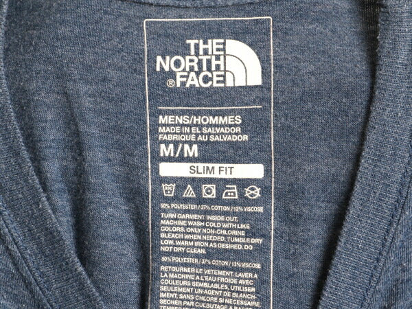 ■ ノースフェイス ベアー グラフィック イラスト プリント 半袖 Tシャツ メンズ M The North Face アウトドア アニマル アート 霜降り 紺