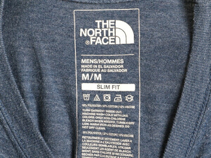 ■ ノースフェイス ベアー グラフィック イラスト プリント 半袖 Tシャツ メンズ M The North Face アウトドア アニマル アート 霜降り 紺