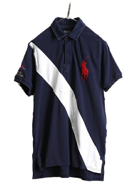ビッグポニー ■ ポロ ラルフローレン 鹿の子 半袖 ポロシャツ メンズ L POLO 半袖シャツ ラガー シャツ タイプ ラグビー カスタムフィット