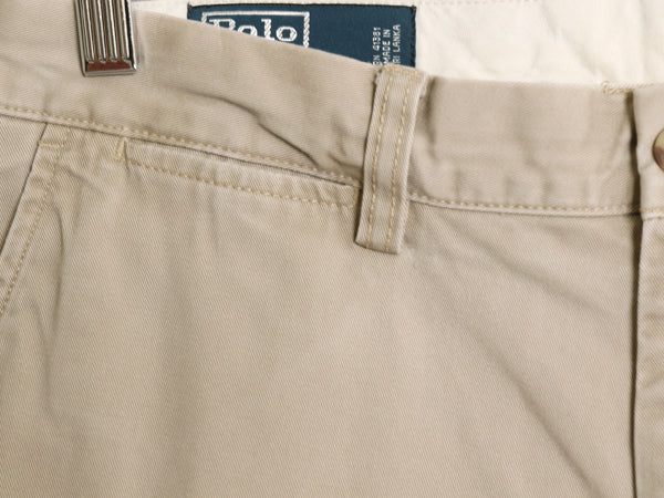 00s ポロ ラルフローレン チノ パンツ メンズ 32 32 / オールド PRESTON PANT コットン スラックス ノータック ストレート アーミー タイプ