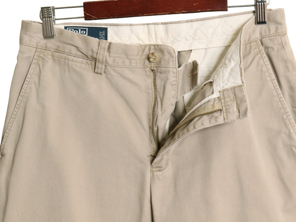 00s ポロ ラルフローレン チノ パンツ メンズ 32 32 / オールド PRESTON PANT コットン スラックス ノータック ストレート アーミー タイプ