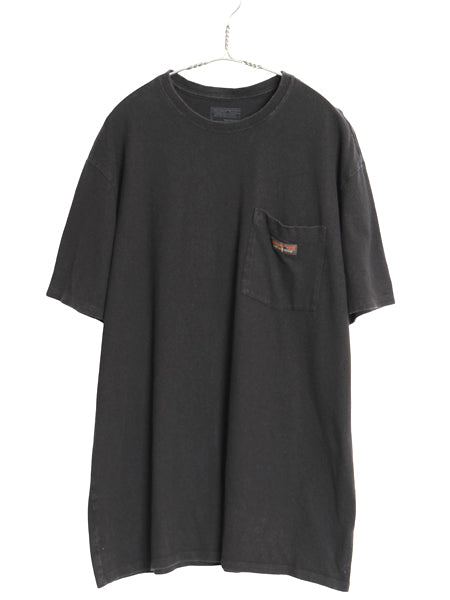 パタゴニア ポケット付き 半袖 Tシャツ メンズ L / 22年製 アウトドア ポケT ワンポイント ロゴ 麻 ヘンプ オーガニック コットン 無地 黒