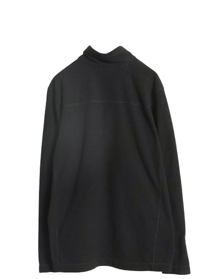 パタゴニア マイクロD ハーフジップ フリース プルオーバー メンズ L 19年製 アウトドア ロンT 長袖 Tシャツ ハイネック トップス ブラック