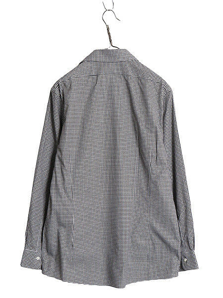 ブルックスブラザーズ ギンガム チェック 長袖 シャツ メンズ L MILANO FIT ストレッチ スーピマ コットン ポケット付き ノーアイロン 細身