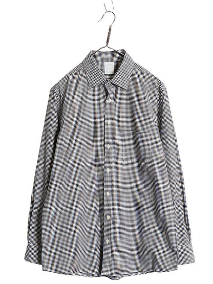 ブルックスブラザーズ ギンガム チェック 長袖 シャツ メンズ L MILANO FIT ストレッチ スーピマ コットン ポケット付き ノーアイロン 細身