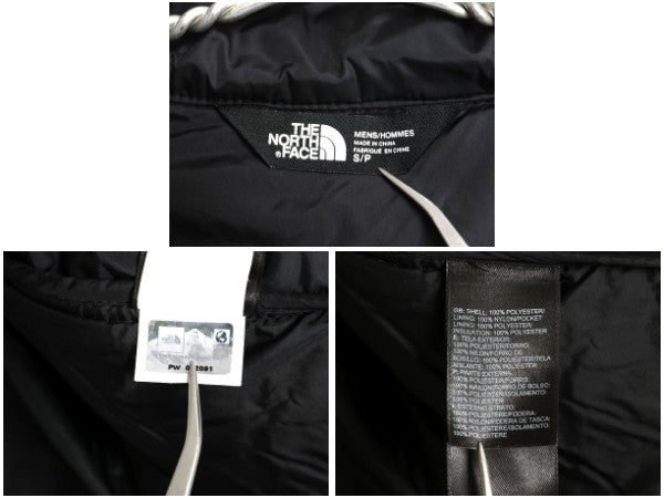 ノースフェイス 中綿 ナイロン ジャケット メンズ S 古着 アウトドア フルジップ ブルゾン ハイネック キルティング ワンポイント ブラック