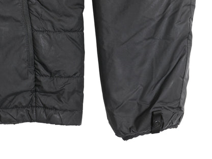 ノースフェイス 中綿 ナイロン ジャケット メンズ S 古着 アウトドア フルジップ ブルゾン ハイネック キルティング ワンポイント ブラック