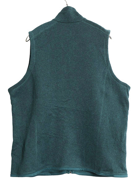 パタゴニア ベターセーター ベスト レディース XXL 19年製 フリース セーター フルジップ ハイネック 前開き 重ね着 大きいサイズ グリーン