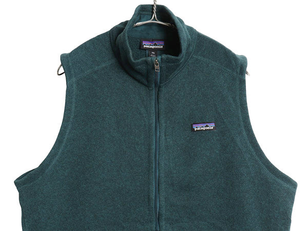 パタゴニア ベターセーター ベスト レディース XXL 19年製 フリース セーター フルジップ ハイネック 前開き 重ね着 大きいサイズ グリーン