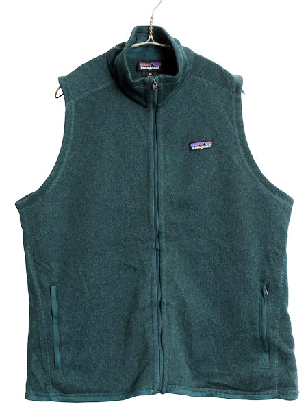 パタゴニア ベターセーター ベスト レディース XXL 19年製 フリース セーター フルジップ ハイネック 前開き 重ね着 大きいサイズ グリーン