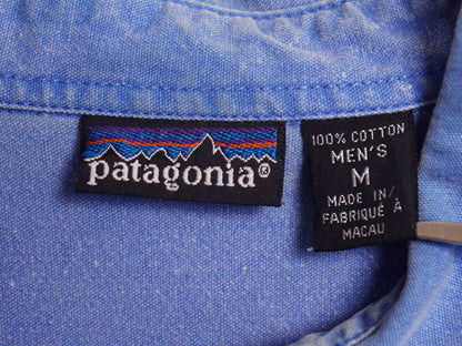 90s パタゴニア コットン キャンバス 長袖 シャツ メンズ M / 古着 91年製 オールド アウトドア 旧タグ 長袖シャツ ヘビーウェイト ワーク