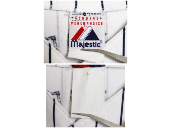 ヤンキース ベースボール シャツ メンズ XXXL 程 MLB オフィシャル マジェスティック 大リーグ ユニフォーム 重ね着 ジャージ 大きいサイズ