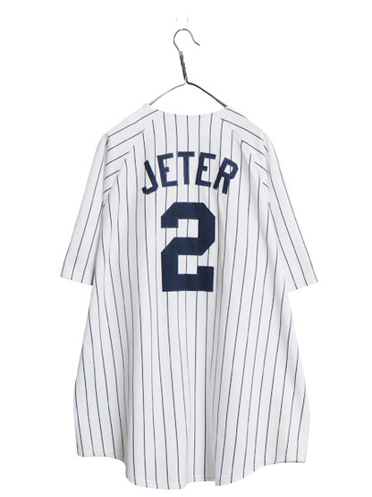 ヤンキース ベースボール シャツ メンズ XXXL 程 MLB オフィシャル マジェスティック 大リーグ ユニフォーム 重ね着 ジャージ 大きいサイズ