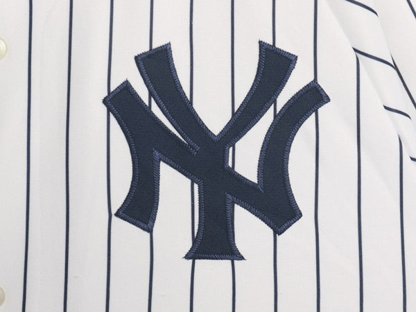 ヤンキース ベースボール シャツ メンズ XXXL 程 MLB オフィシャル マジェスティック 大リーグ ユニフォーム 重ね着 ジャージ 大きいサイズ