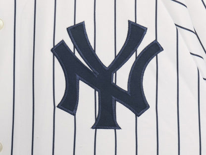 ヤンキース ベースボール シャツ メンズ XXXL 程 MLB オフィシャル マジェスティック 大リーグ ユニフォーム 重ね着 ジャージ 大きいサイズ