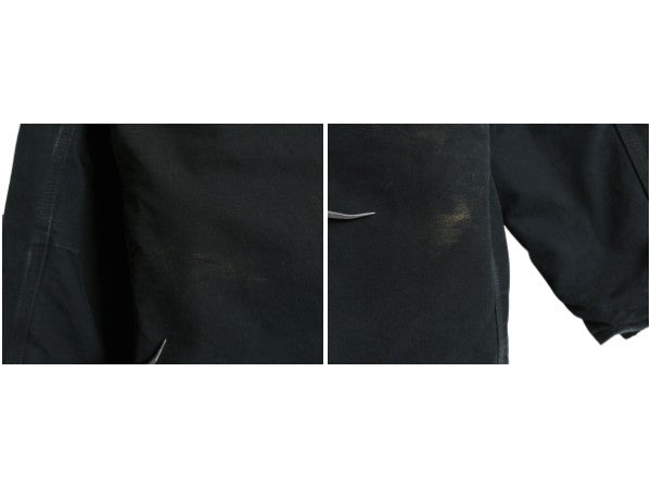 カーハート ダック トラディショナル コート メンズ L ジャケット ブルゾン 中綿 キルティング ライナー 脱着 フード付き カバーオール 黒