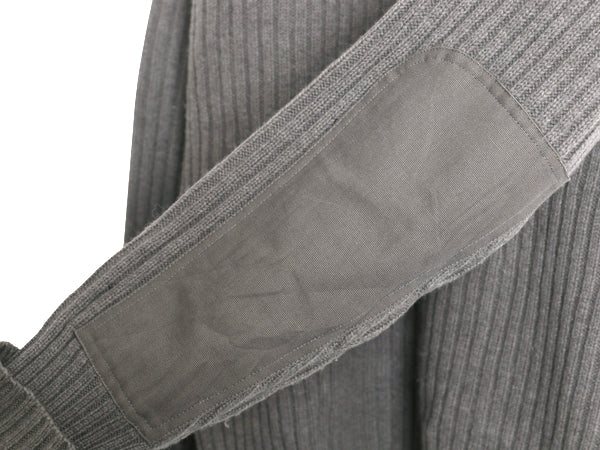 00s エルエルビーン コマンド ニット セーター メンズ L / オールド 長袖ニット リブ編み メリノ ラム ウール エルボーパッチ 無地 グレー