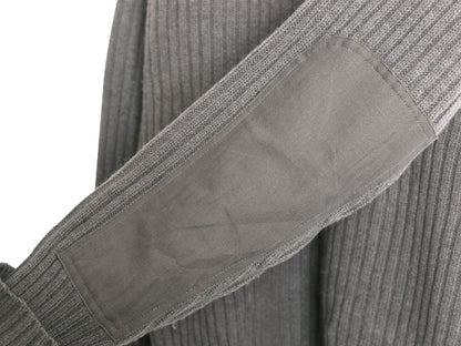 00s エルエルビーン コマンド ニット セーター メンズ L / オールド 長袖ニット リブ編み メリノ ラム ウール エルボーパッチ 無地 グレー