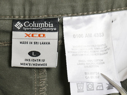 00s コロンビア カーゴ ショーツ メンズ L 古着 オールド アウトドア ショートパンツ 短パン ハーフパンツ コットン キャンバス ノータック