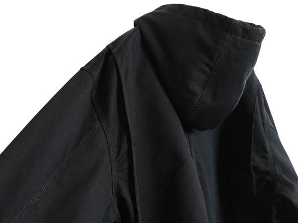 カーハート ツイル フード パーカー ジャケット メンズ XL / ブルゾン ジャンパー 中綿 ナイロン キルティング ライナー 大きいサイズ 黒