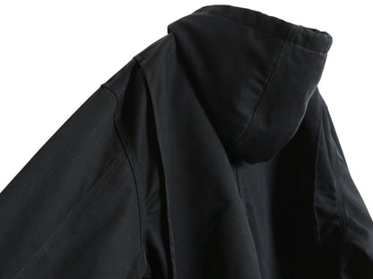 カーハート ツイル フード パーカー ジャケット メンズ XL / ブルゾン ジャンパー 中綿 ナイロン キルティング ライナー 大きいサイズ 黒