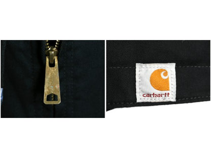 カーハート ツイル フード パーカー ジャケット メンズ XL / ブルゾン ジャンパー 中綿 ナイロン キルティング ライナー 大きいサイズ 黒