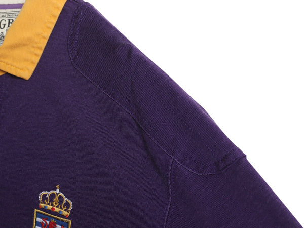 ラグビー ラルフローレン 長袖 ラガーシャツ メンズ L ポロ 長袖シャツ ポロシャツ カットソー コットン レーヨン ナンバリング ツートン