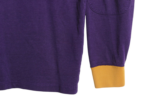 ラグビー ラルフローレン 長袖 ラガーシャツ メンズ L ポロ 長袖シャツ ポロシャツ カットソー コットン レーヨン ナンバリング ツートン