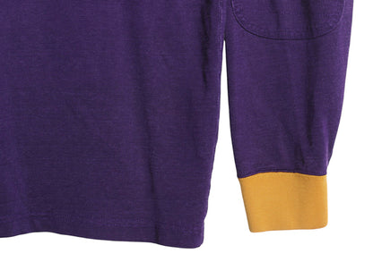 ラグビー ラルフローレン 長袖 ラガーシャツ メンズ L ポロ 長袖シャツ ポロシャツ カットソー コットン レーヨン ナンバリング ツートン