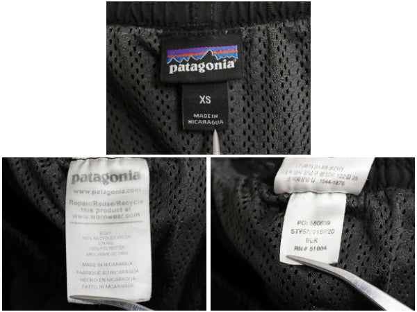 パタゴニア バギーズ ショーツ メンズ XS / 20年製 ナイロン ショートパンツ 短パン 海パン 水陸両用 インナー付き ブラック スイム サーフ