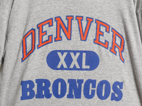 80s USA製 チャンピオン ブロンコス 3段 プリント 半袖 Tシャツ メンズ XL ヴィンテージ 8812 シングルステッチ NFL アメフト 大きいサイズ