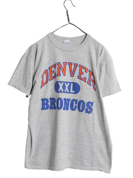 80s USA製 チャンピオン ブロンコス 3段 プリント 半袖 Tシャツ メンズ XL ヴィンテージ 8812 シングルステッチ NFL アメフト 大きいサイズ