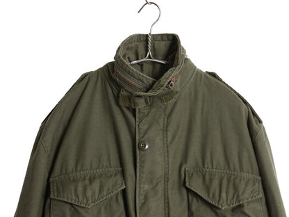 ステンシル 80s 米軍実物 US ARMY M-65 フィールド ジャケット MEDIUM REGULAR 80年製 ヴィンテージ ミリタリー 軍物 3rd ブラス ブルゾン