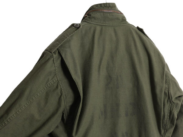 ステンシル 80s 米軍実物 US ARMY M-65 フィールド ジャケット MEDIUM REGULAR 80年製 ヴィンテージ ミリタリー 軍物 3rd ブラス ブルゾン
