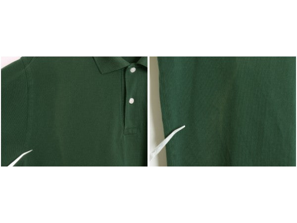 ブルックスブラザーズ 鹿の子 半袖 ポロシャツ メンズ XL / 半袖シャツ ワンポイント カットソー コットン スリムフィット 大きいサイズ 緑
