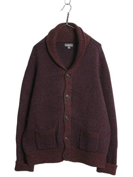 エルエルビーン シグネチャー ショールカラー バースアイ ニット カーディガン メンズ XL ウール セーター ノルディック 総柄 大きいサイズ