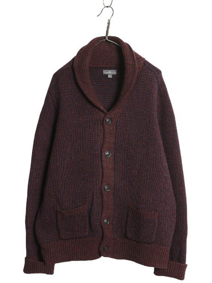 エルエルビーン シグネチャー ショールカラー バースアイ ニット カーディガン メンズ XL ウール セーター ノルディック 総柄 大きいサイズ