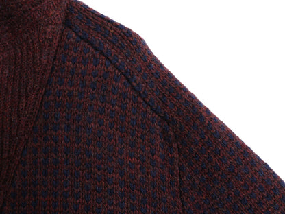 エルエルビーン シグネチャー ショールカラー バースアイ ニット カーディガン メンズ XL ウール セーター ノルディック 総柄 大きいサイズ