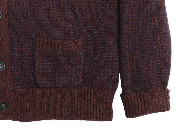 エルエルビーン シグネチャー ショールカラー バースアイ ニット カーディガン メンズ XL ウール セーター ノルディック 総柄 大きいサイズ