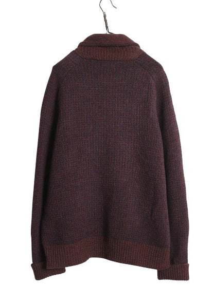 エルエルビーン シグネチャー ショールカラー バースアイ ニット カーディガン メンズ XL ウール セーター ノルディック 総柄 大きいサイズ