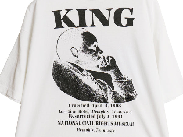 90s USA製 ★ キング牧師 イラスト プリント Tシャツ メンズ XL / 古着 オールド アート グラフィック 偉人 シングルステッチ 大きいサイズ