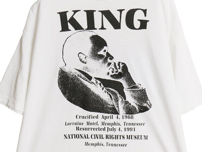 90s USA製 ★ キング牧師 イラスト プリント Tシャツ メンズ XL / 古着 オールド アート グラフィック 偉人 シングルステッチ 大きいサイズ